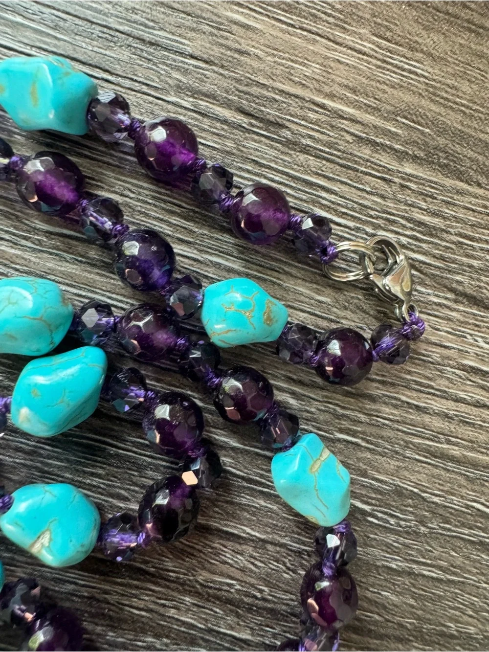 NWOT Tuckernuck Amethyst and Turquoise Necklace